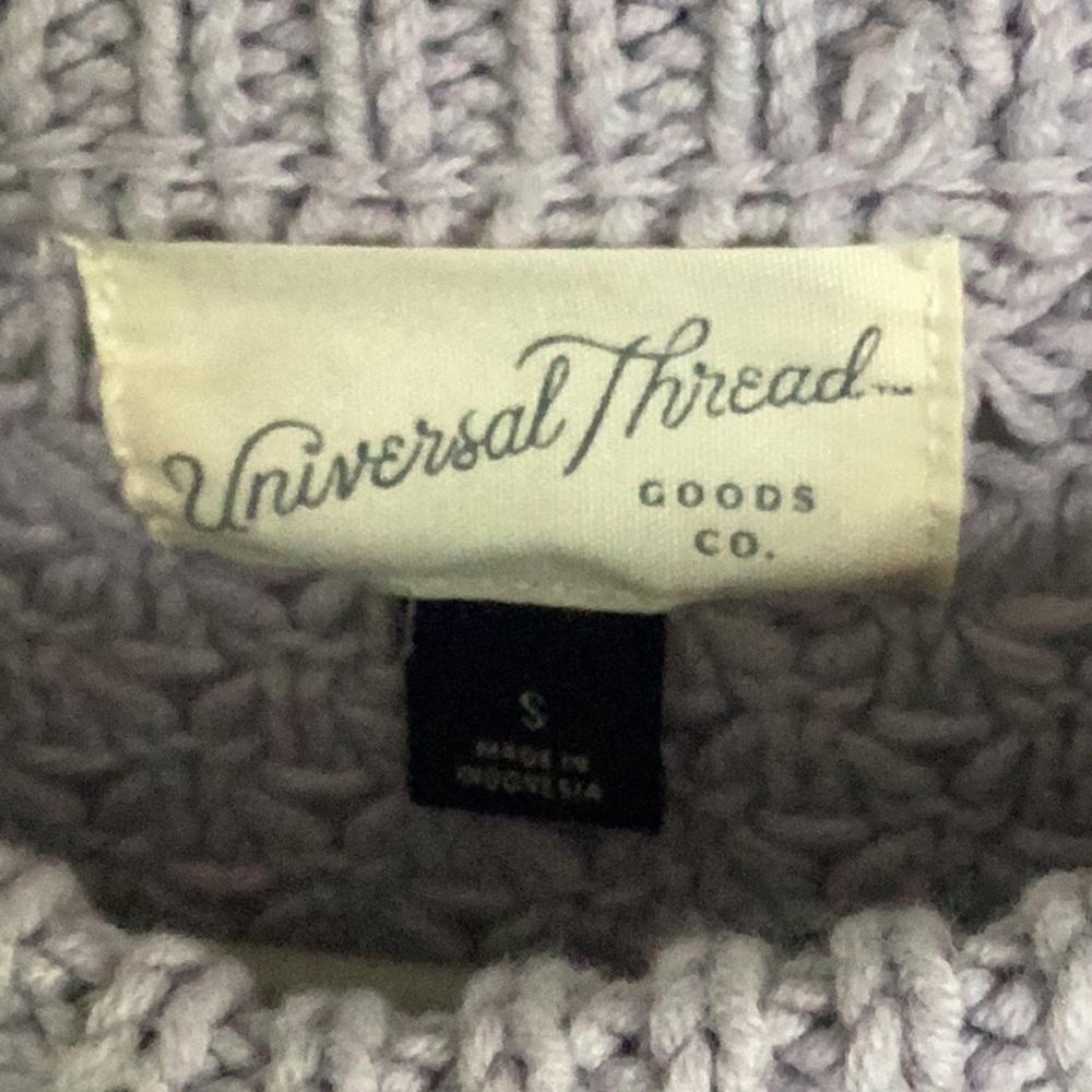 Universal Thread Small Lavender Gray Crocheted Cr… - image 6